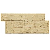 Фасадная панель T-Сайдинг, Гранит Леон Желтый