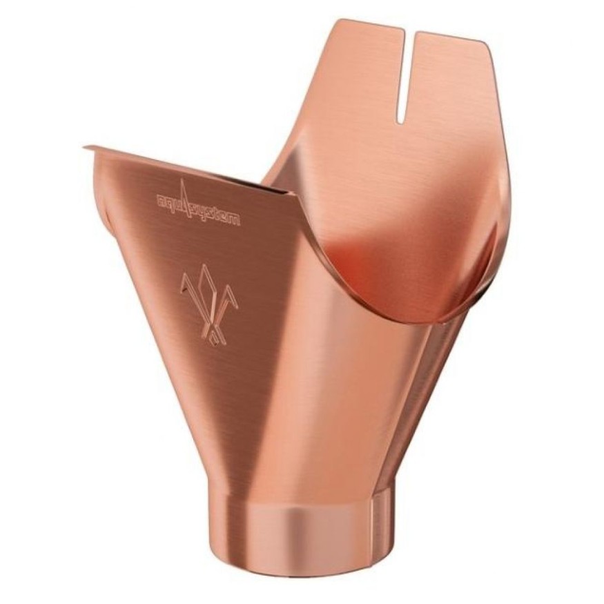 Воронка желоба Aquasystem из меди 125/90 купить в Симферополe