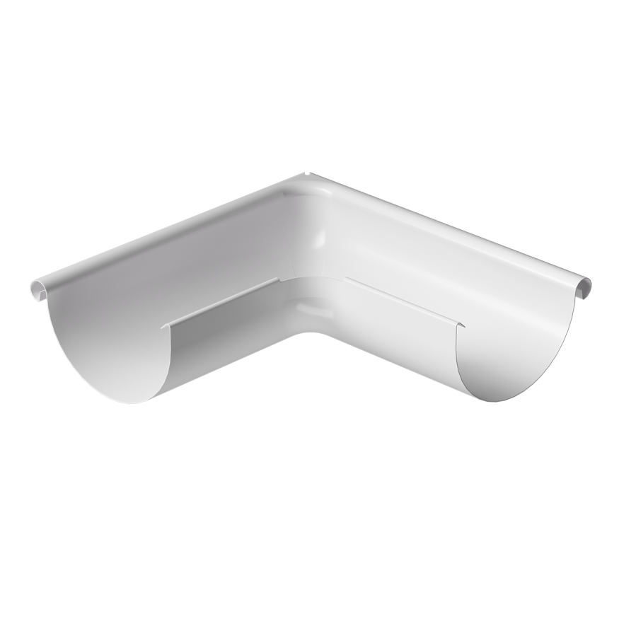 Внешний угол желоба 90˚, Docke Stal Premium, цвет Пломбир купить в Симферополe