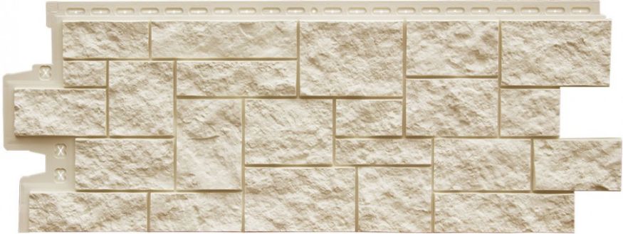 Фасадная панель Grand Line, Дикий камень Classic, Молочный купить в Симферополe