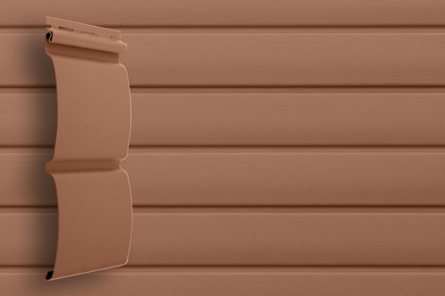 Сайдинг Grand Line, Блок-хаус D4.8 Цвет: Темно-бежевый купить в Симферополe