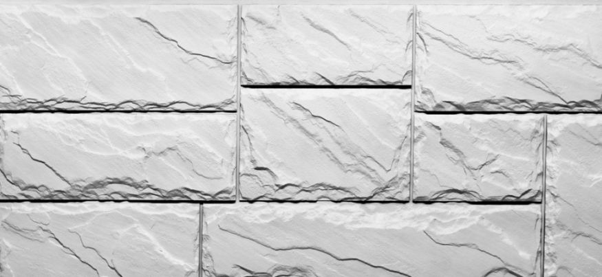 Фасадные панели Fineber, Крупный камень, Мелованный белый купить в Симферополe