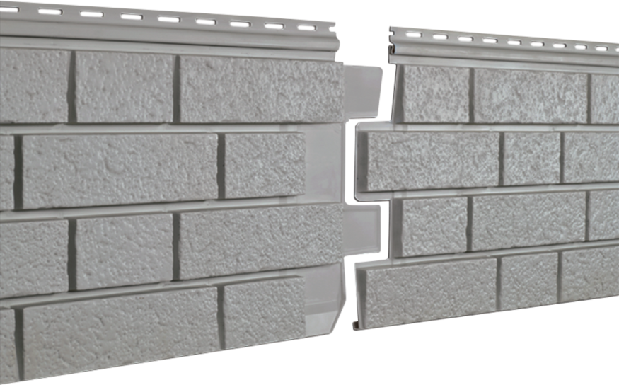 Фасадная панель Ю-пласт Стоун Хаус S-Lock Клинкер Нордик, Дым купить в Симферополe