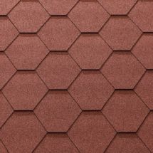 Гибкая черепица KATEPAL KL красного цвета