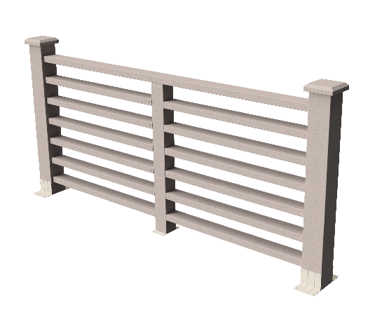 Ограждение декоративное ДПК GRINDERDECO Марсело, выбеленный дуб купить в Симферополe