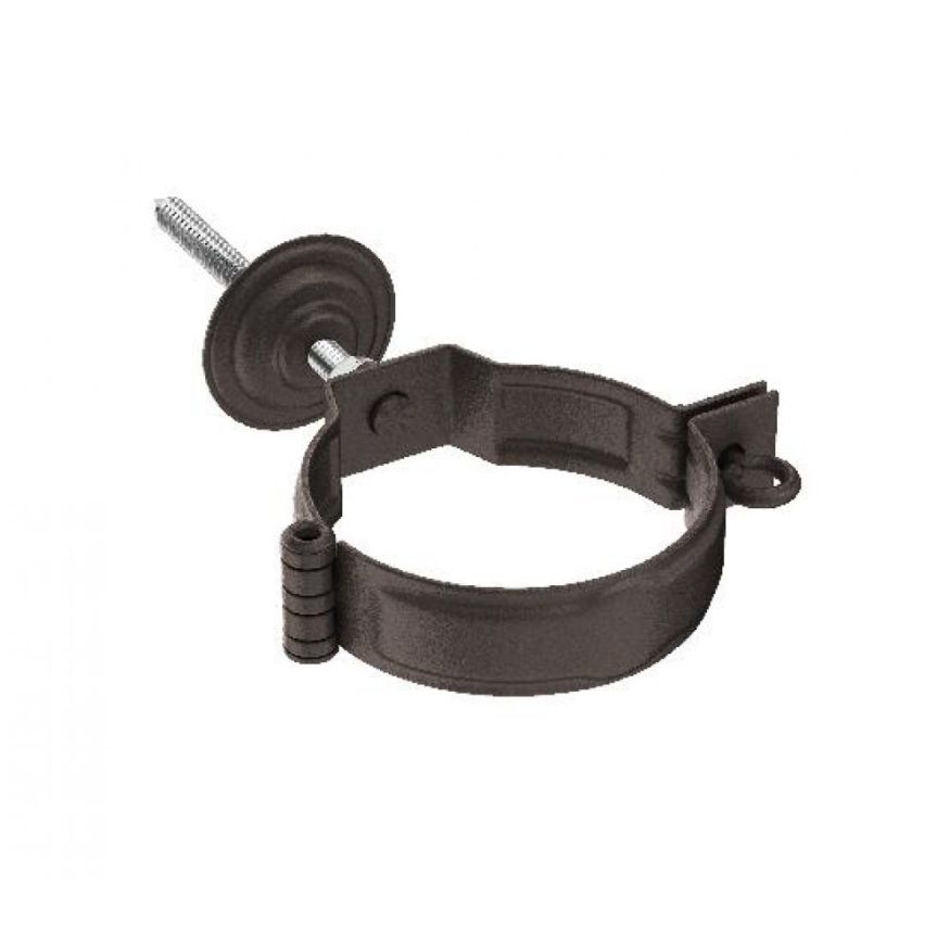 Декоративный хомут для трубы Aquasystem RR 32 в тёмно-коричневом матовом цвете с крепежным комплектом, размер 125/90. купить в Симферополe