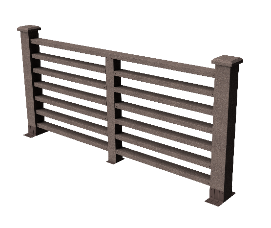 Декоративное ограждение ДПК GRINDERDECO Марсело в цвете венге купить в Симферополe