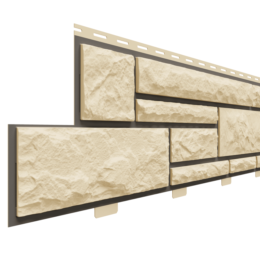 Фасадные панели Доломит, Брусчатка Доломит, Шампань 2000 мм купить в Симферополe