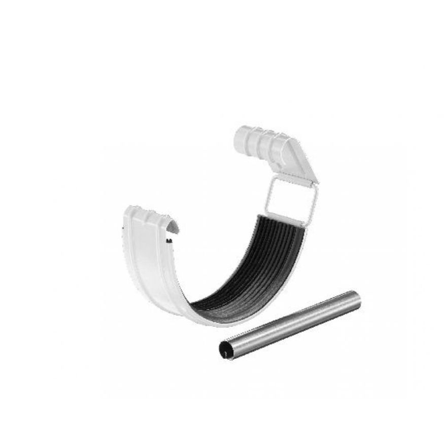 Соединитель водосточного желоба с резиновым уплотнителем Aquasystem RR 20 Мраморно-белый 125/90 купить в Симферополe