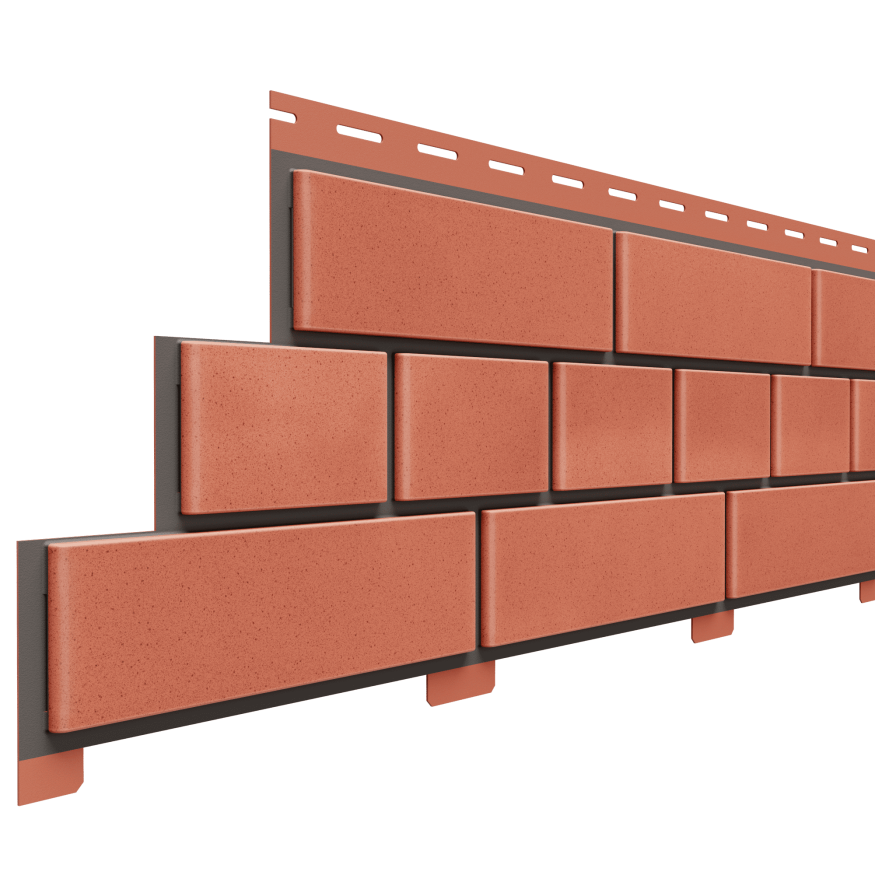 Фасадная панель Доломит, Кирпич, Красный купить в Симферополe