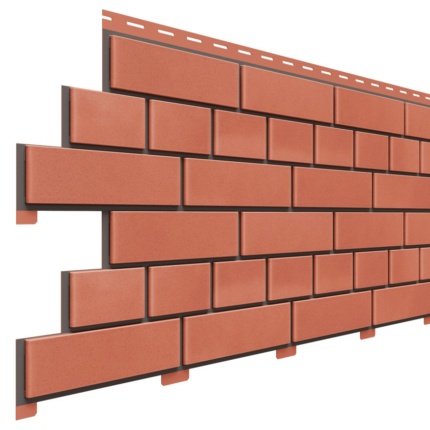 Фасадная панель Доломит, Кирпич, Красный купить в Симферополe