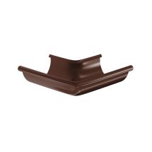 Угол желоба наружный Aquasystem, RAL 8017 Коричневый 150/100
