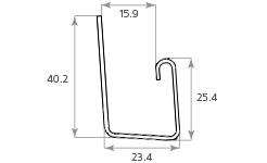 J-профиль Tecos Ardennes, цвет Опал купить в Симферополe
