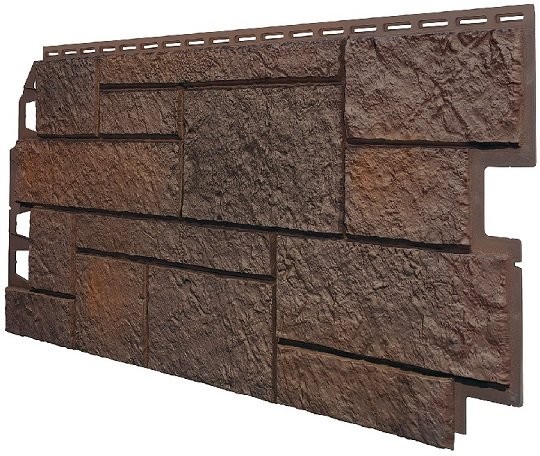 Фасадная панель VOX Sandstone (Сандстоун) в темно-коричневом цвете купить в Симферополe
