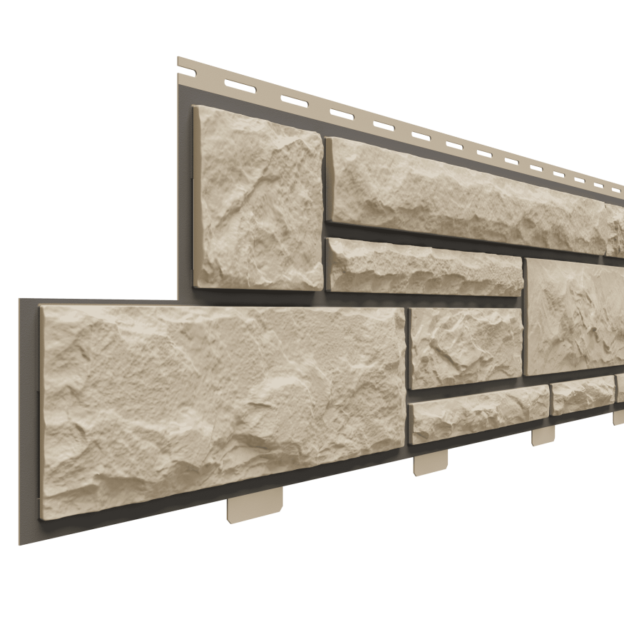 Фасадные панели Доломит, Брусчатка Доломит, Сандал 3000 мм купить в Симферополe