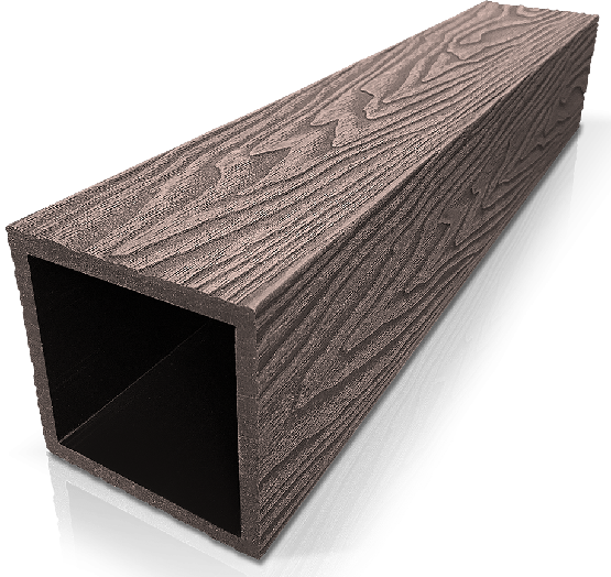 Столб ДПК 3D GardenParkett с текстурой дерева Венге купить в Симферополe