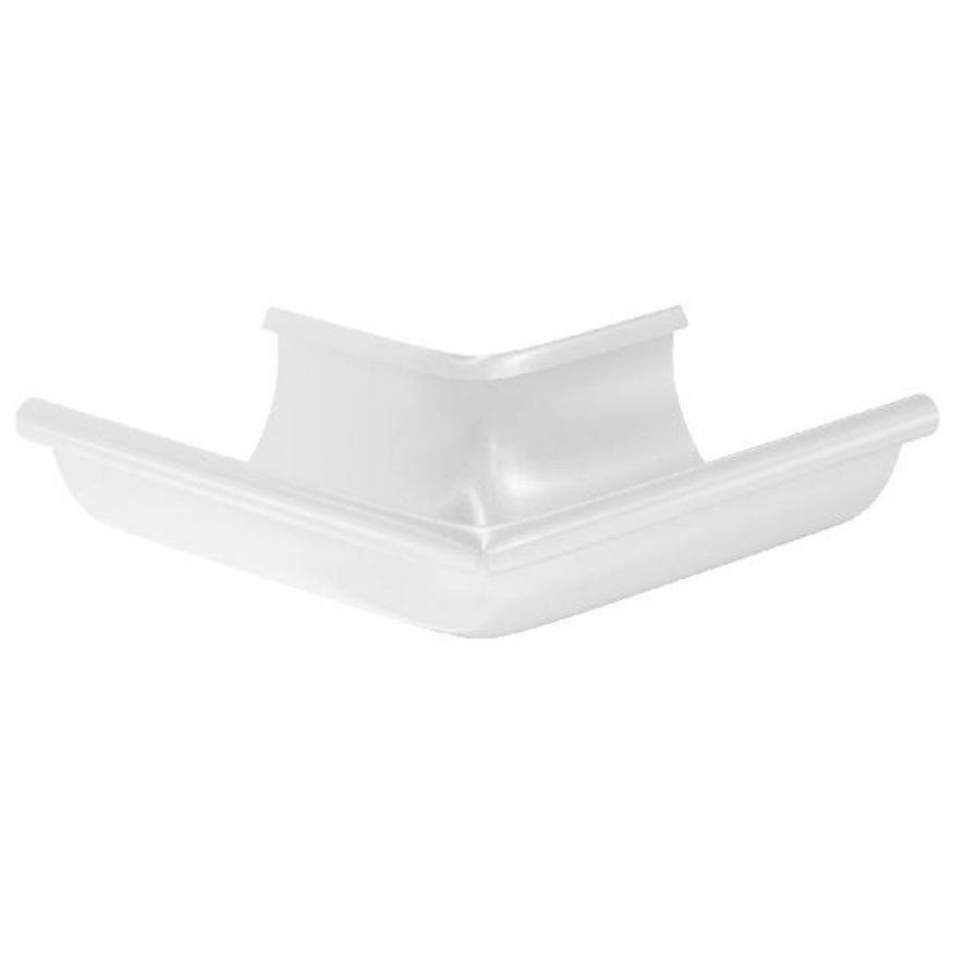 Угол желоба внешний 90°, RR 20 Мраморно-белый 125/90 купить в Симферополe