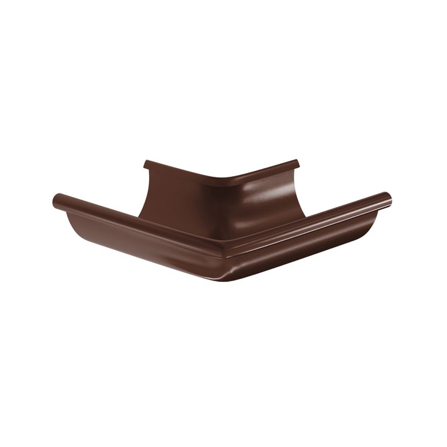 Угол желоба наружный Aquasystem, PU MATT, RAL 8017 Коричневый 125/90 купить в Симферополe