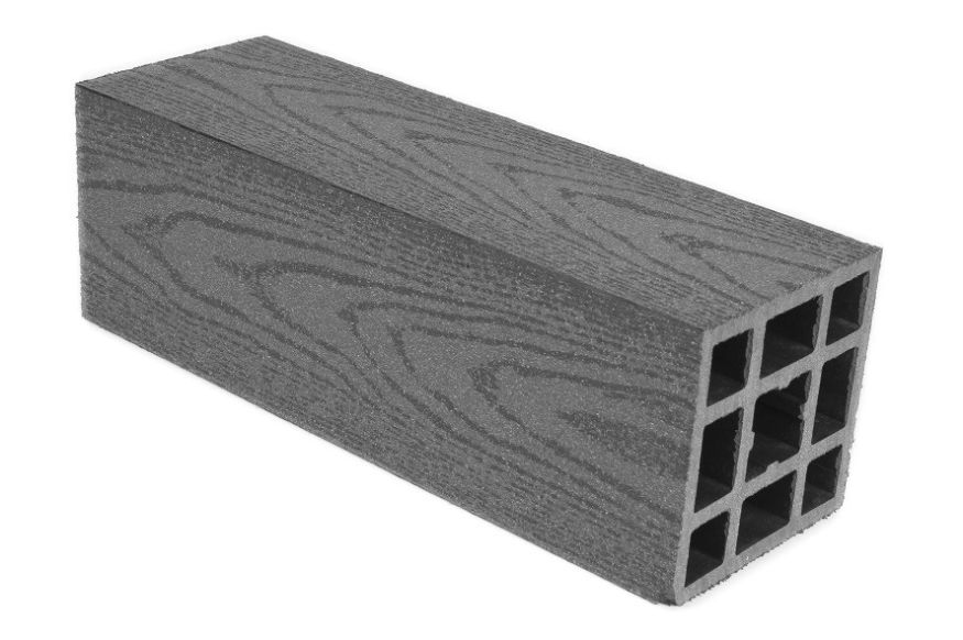 Гладкий столб ДПК АЙ-ТЕХПЛАСТ серого цвета купить в Симферополe