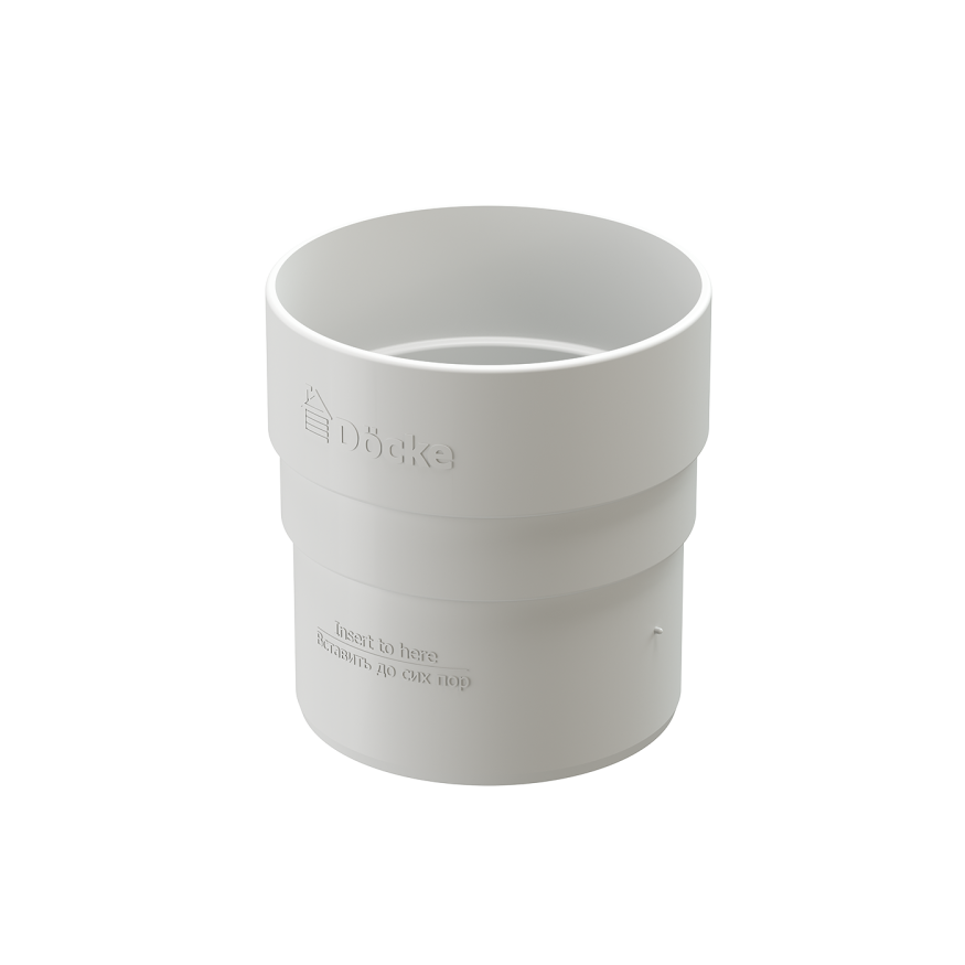 Соединительная муфта для водостока Docke Standard, белая купить в Симферополe