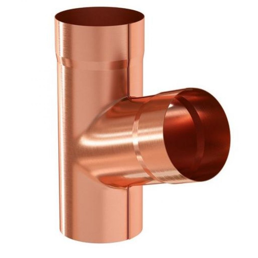 Тройник Aquasystem из меди 125/90 купить в Симферополe