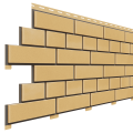 Фасадная панель Доломит, Прокрашенный кирпич, Желтый цвет. купить в Симферополe