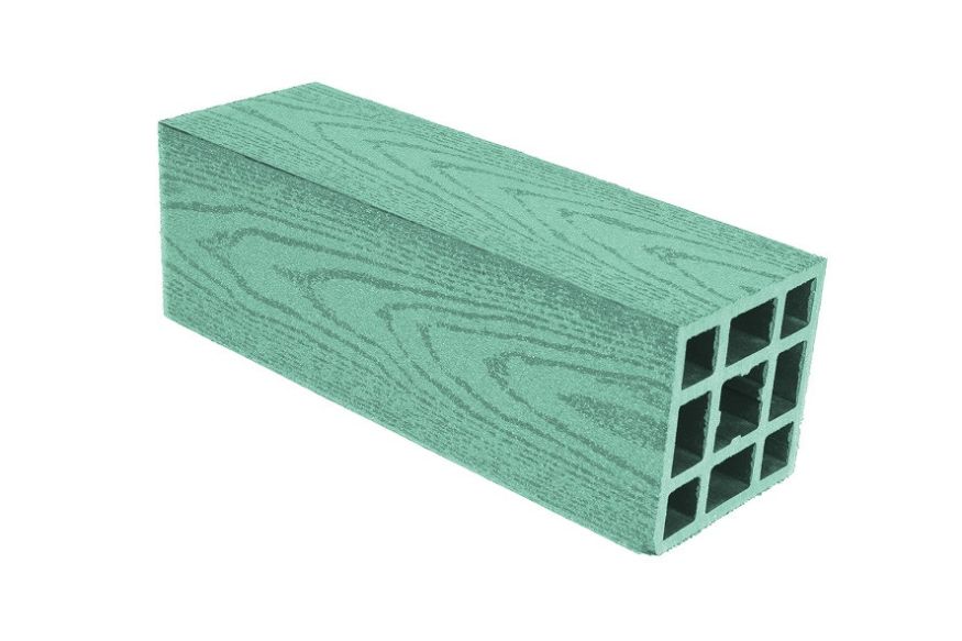 Столб гладкий из ДПК АЙ-ТЕХПЛАСТ зеленого цвета. купить в Симферополe