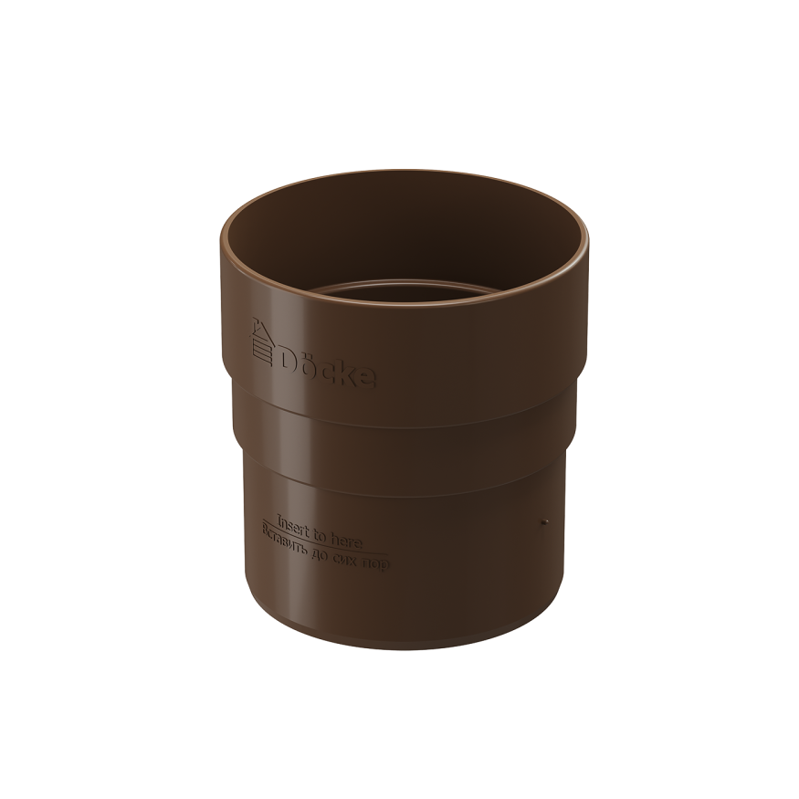 Соединительная муфта для водостока Docke Standard, цвет светло-коричневый купить в Симферополe