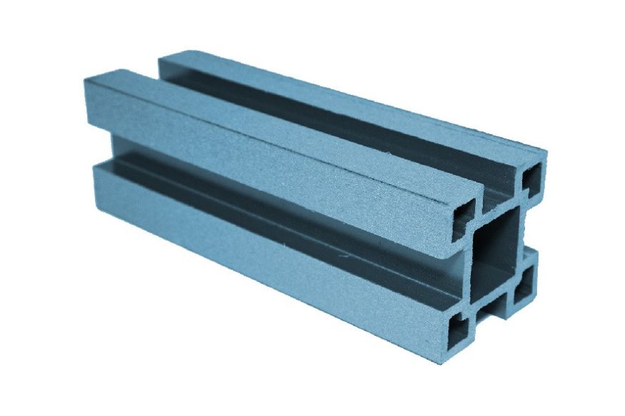 Столб ДПК АЙ-ТЕХПЛАСТ с пазами, синий цвет купить в Симферополe