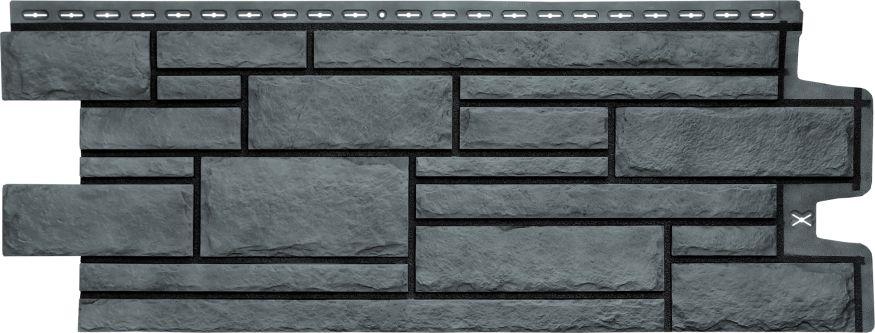 Фасадная панель Grand Line, Камелот Design Plus, Антрацит с черным швом купить в Симферополe