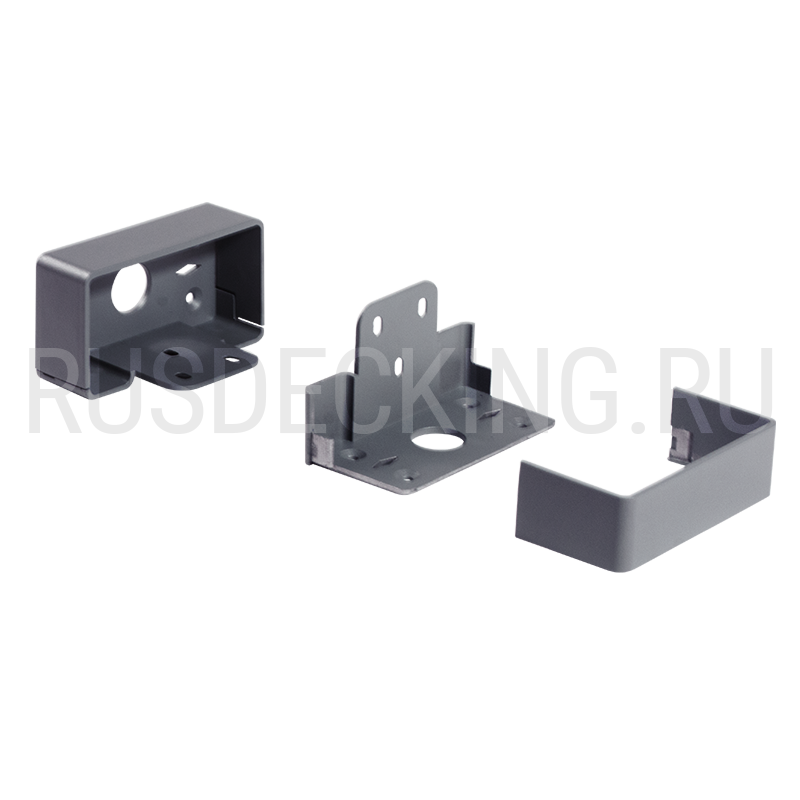 Комплект крепления перил прямое RusDecking Unodeck Серый купить в Симферополe