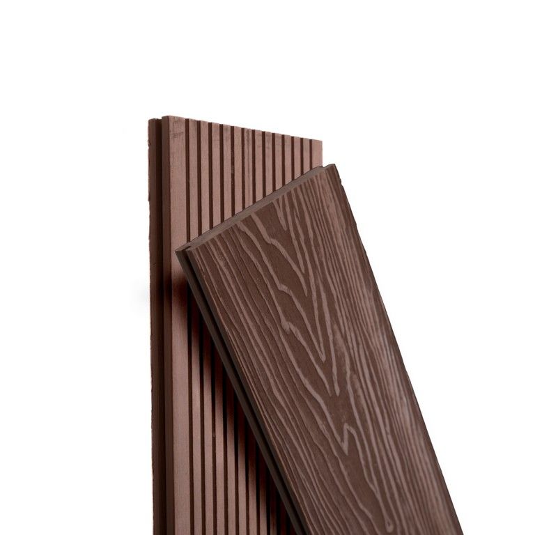 Террасная доска Экодекинг Топ полнотелая, Шоколад купить в Симферополe