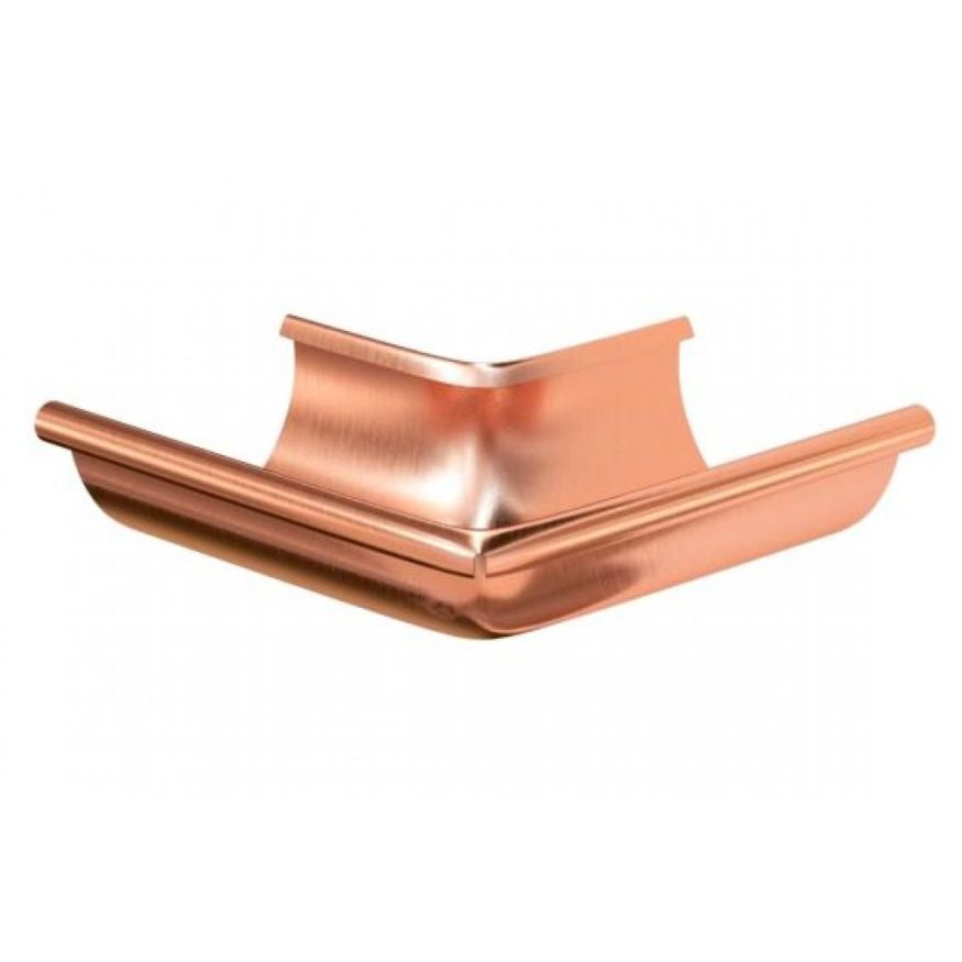 Наружный угол желоба 90° Aquasystem, медь 125/90 купить в Симферополe