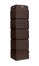 Угол наружный Grand Line, Состаренный кирпич Classic, Шоколадный
