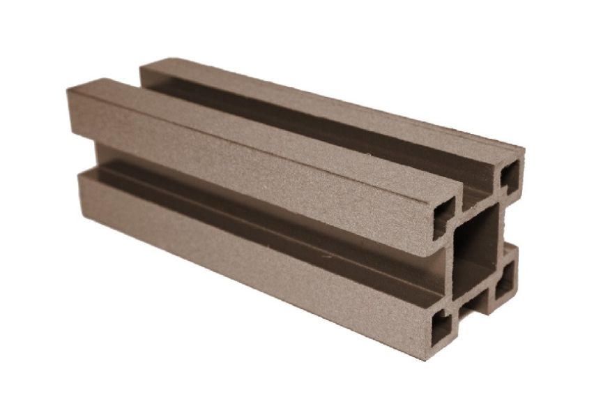 Столб ДПК АЙ-ТЕХПЛАСТ с пазами цвета какао купить в Симферополe