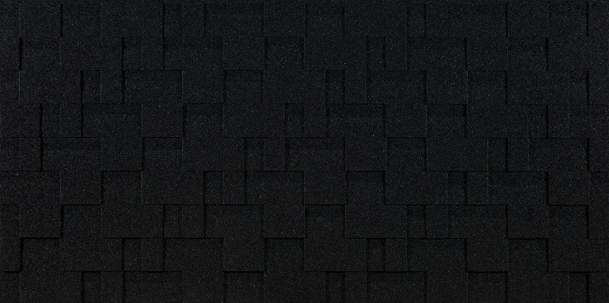 Гибкая черепица EURASIA Docke, Лабиринт, Черный цвет купить в Симферополe