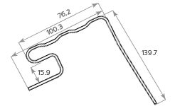 Планка для окон Tecos Ardennes, акрил Арабика. купить в Симферополe