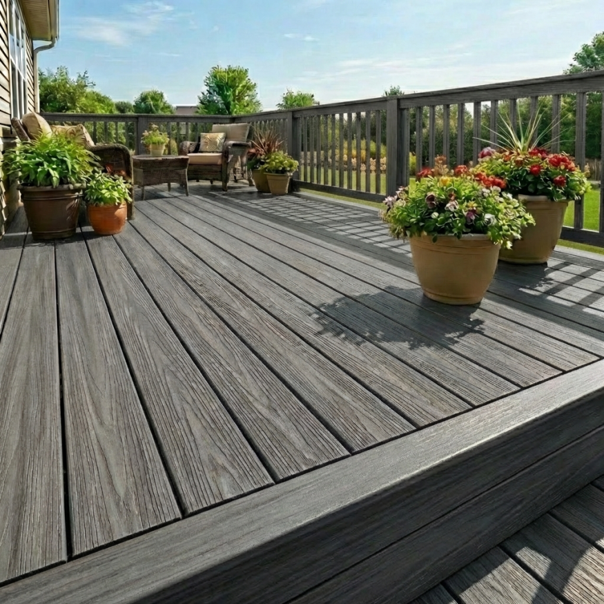 Террасная доска ДПК GardenParkett Табула, Серый купить в Симферополe