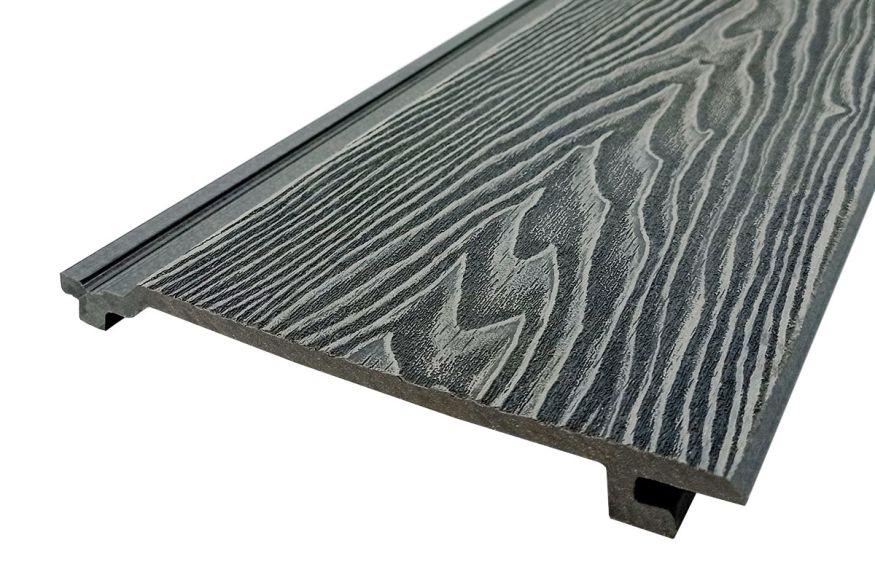 Сайдинг из ДПК Darvolex 3D тиснение Серый  купить в Симферополe