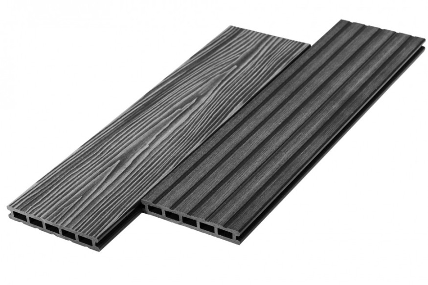 Террасная доска из ДПК RusDecking Unodeck Mogano - Цвет графит купить в Симферополe