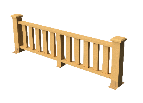 Декоративное ограждение из ДПК GRINDERDECO Эрес песчаник купить в Симферополe