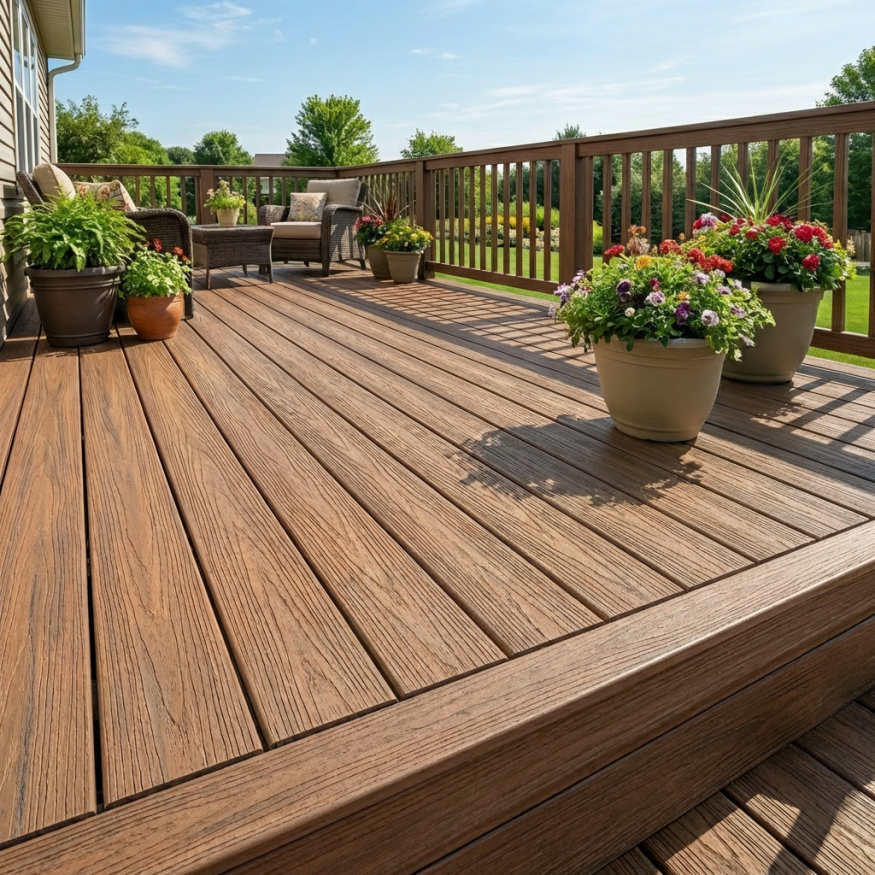 Террасная доска ДПК GardenParkett Табула, Светло-коричневый купить в Симферополe