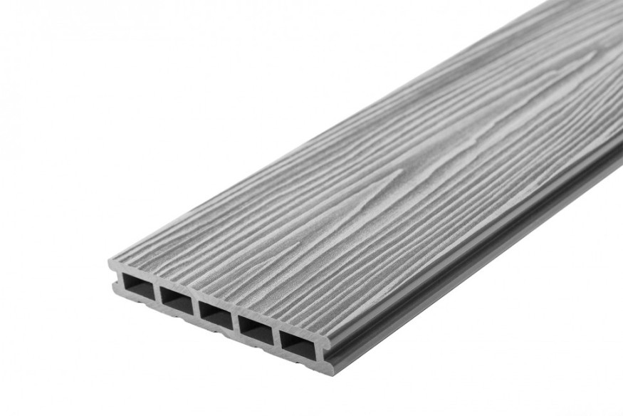 Террасная доска из ДПК RusDecking Unodeck Mogano - Цвет Серый купить в Симферополe
