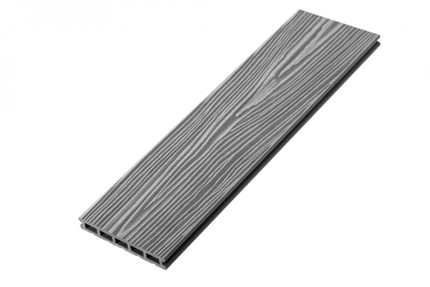 Террасная доска из ДПК RusDecking Unodeck Mogano - Цвет Серый купить в Симферополe