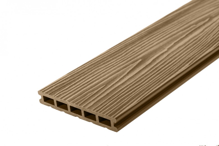 Террасная доска ДПК RusDecking Unodeck Могано - Цвет ореха купить в Симферополe