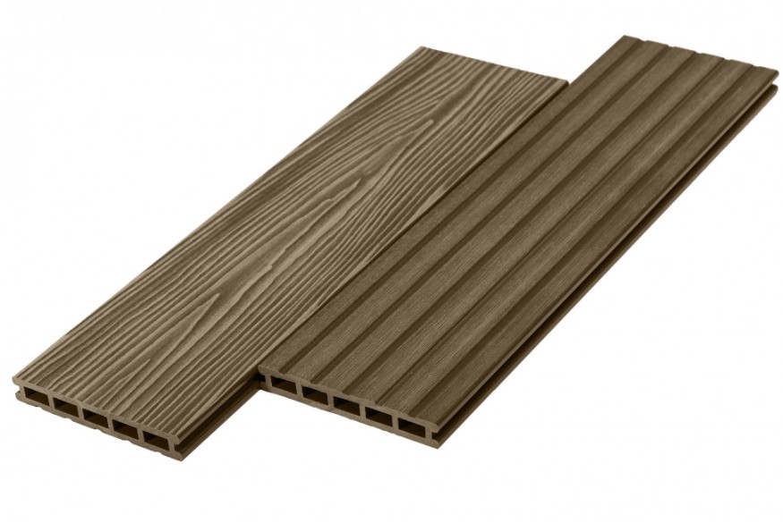 Террасная доска ДПК RusDecking Unodeck Могано - Цвет ореха купить в Симферополe