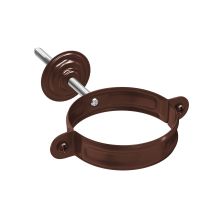 Хомут с комплектом крепления Aquasystem, PU MATT, RAL 8017 Коричневый 150/100