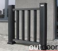 Ограждение из ДПК Outdoor Classic 3D STORM черного цвета купить в Симферополe