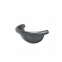 Универсальная полукруглая заглушка Aquasystem RR 23 Маренго матовая 125/90