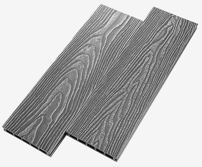 Террасная доска из ДПК RusDecking Unodeck Vintage - Цвет: Серый купить в Симферополe